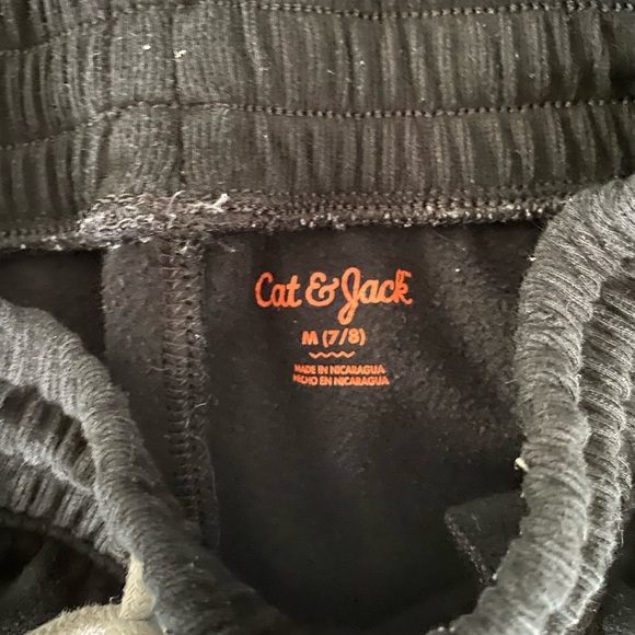 Cat and Jack girls sweatpants black (size 7/8) - Picture 4 of 5